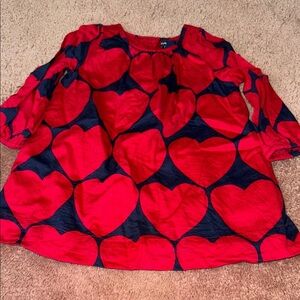 GAP Kids Red and Blue Heart Dress